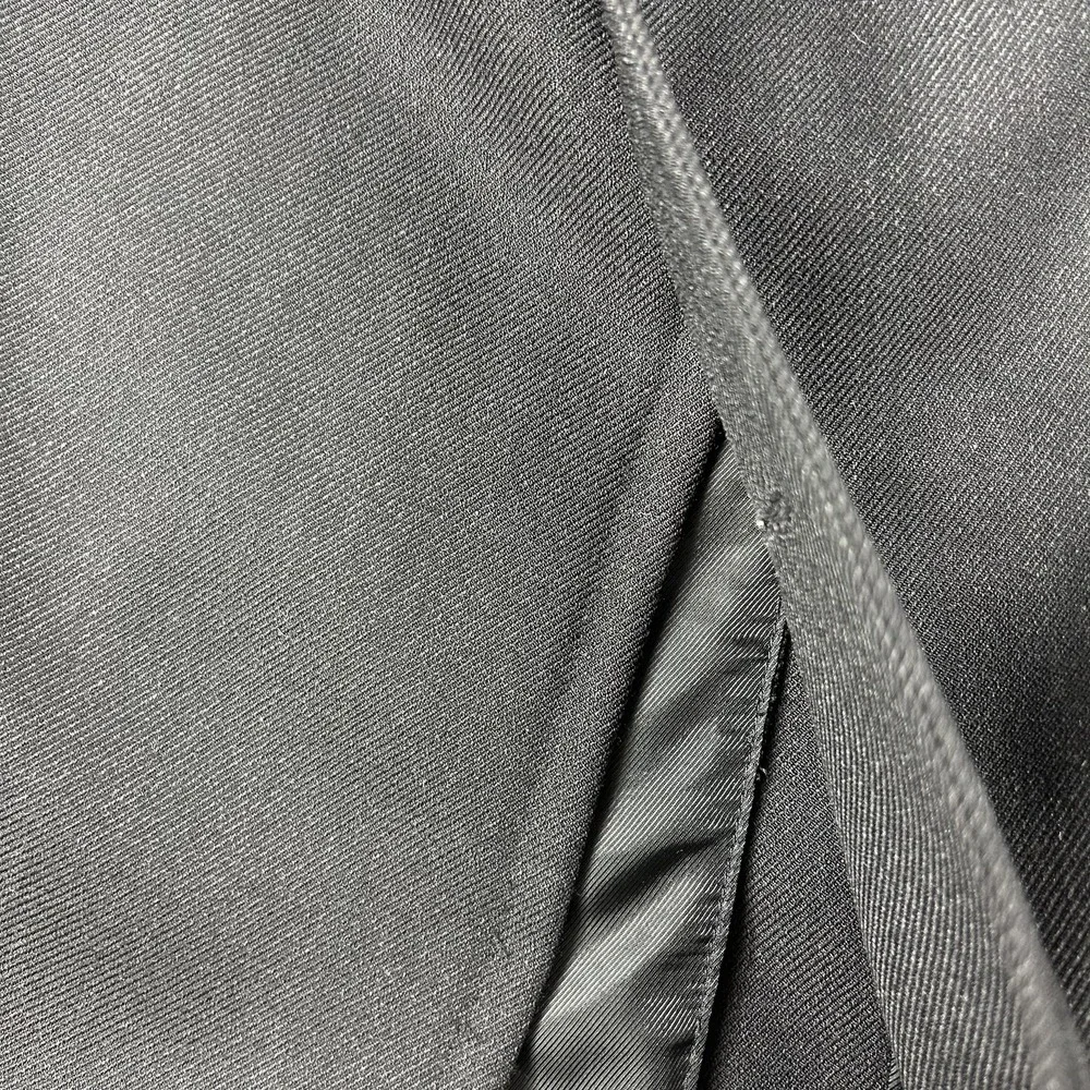 Canali Overcoat Mens 42R Black Wool Single Breasted Water Resistant Italy‎
